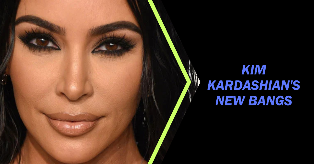 Kim Kardashian Debuts New Eyebrow-Grazing Bangs