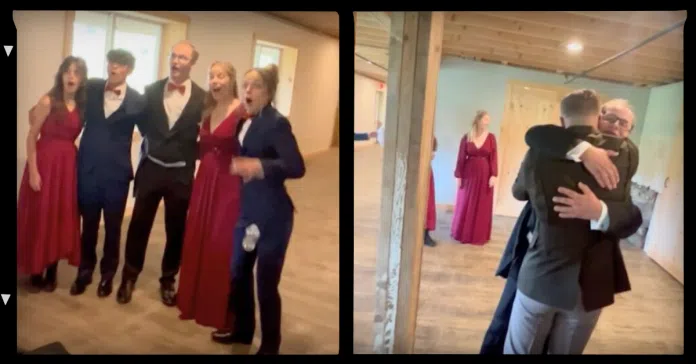 Soldier Son Surprises Family at Brother's Wedding with EPIC Entrance