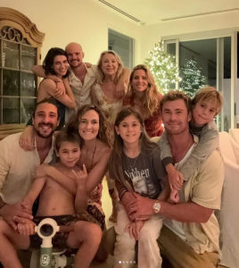 Chris Hemsworth and Elsa Pataky with their children India, 11, and twins Sasha and Tristan, 9