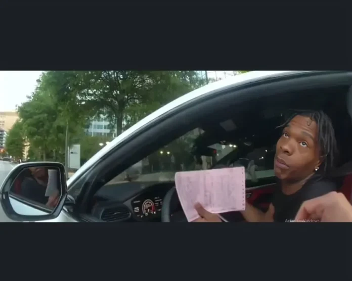 Lil Baby pulled over by police