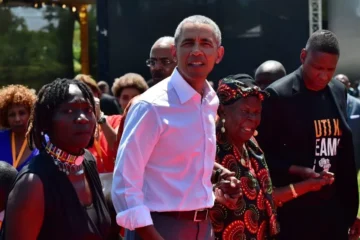Barack Obama family call in Nairobi