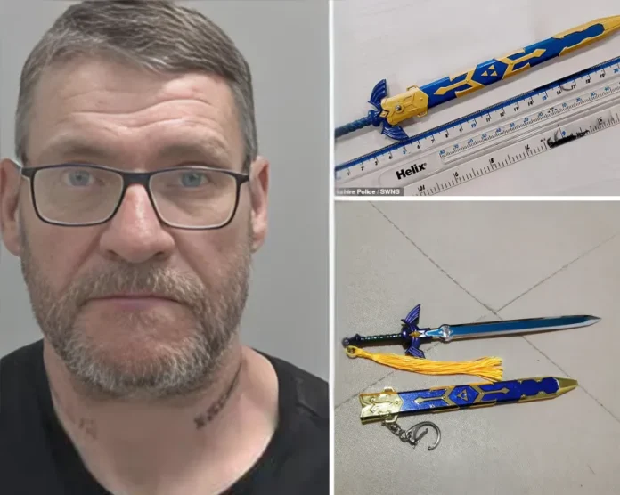 Man arrested for carrying Master Sword in public