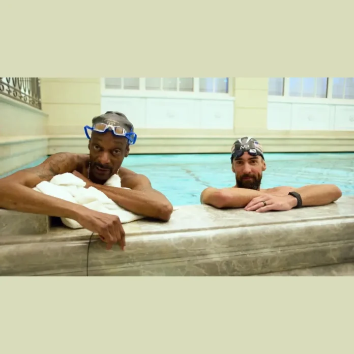 Snoop Dogg swimming lesson with Michael Phelps