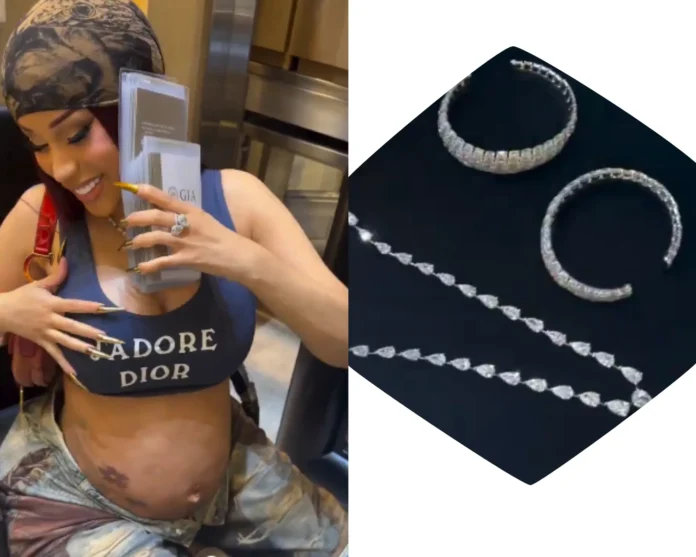 Cardi B jewelry purchase from Pristine Jewelers