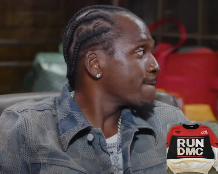 Pusha T begging Adidas for RUN DMC sweatshirt remake