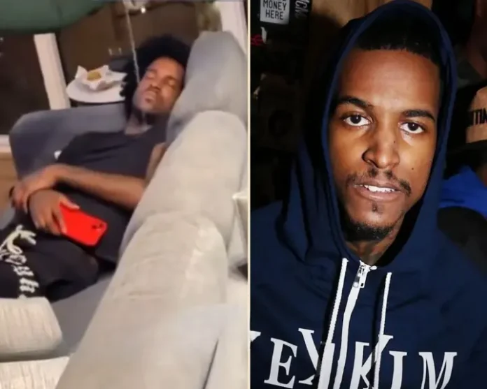 Woman pours water on Lil Reese while sleeping