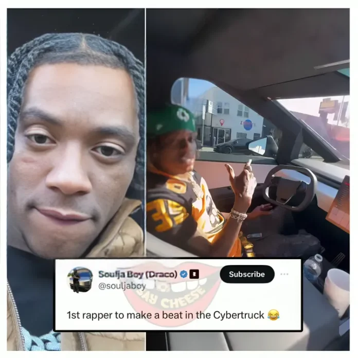 Soulja Boy claims he's first to make beat in Cyber Truck