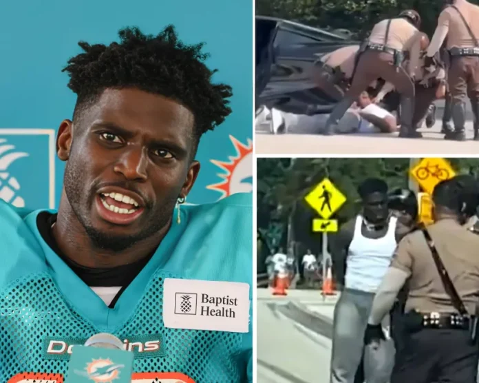 Police officer hits Tyreek Hill during arrest footage