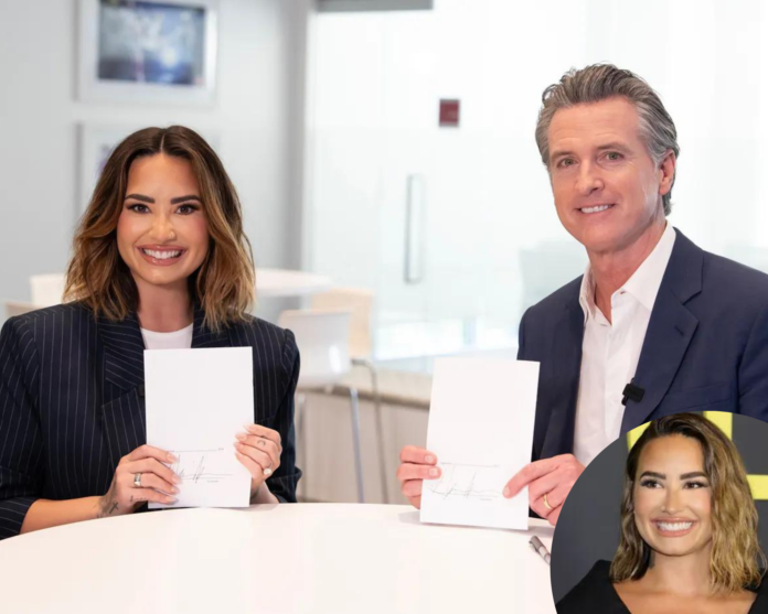 Demi Lovato Coogan Law update with Gavin Newsom