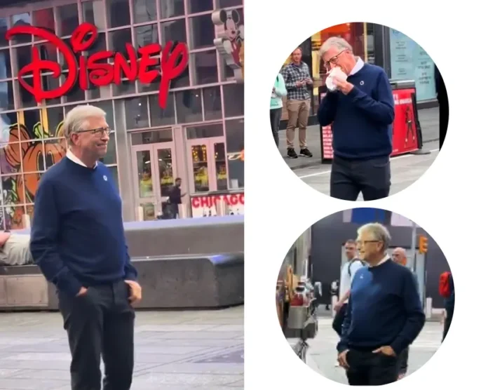 Bill Gates Enjoys a Classic NYC Street Food