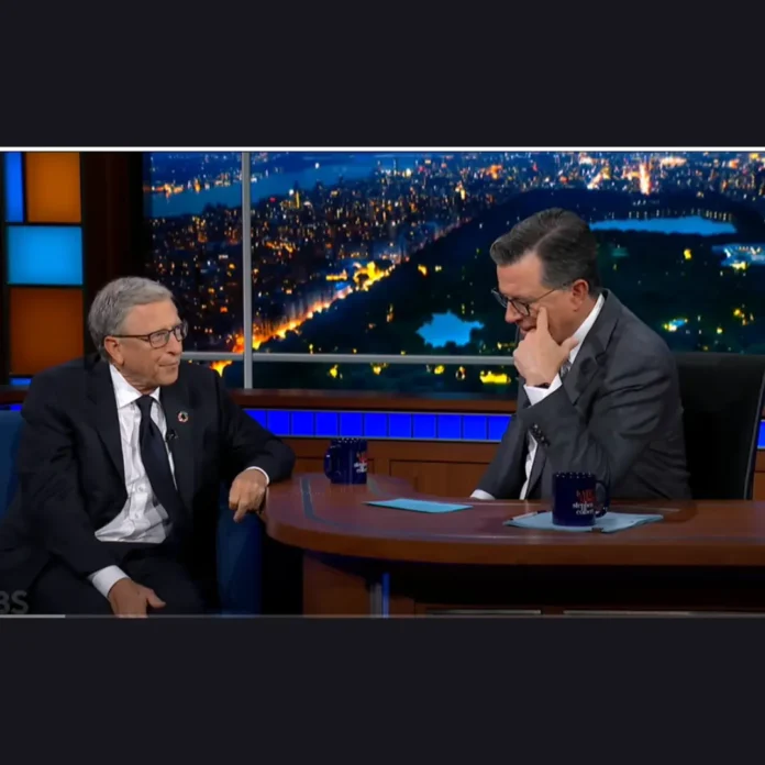 Bill Gates on advantages of wealth Stephen Colbert