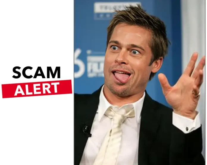 Brad Pitt online scam