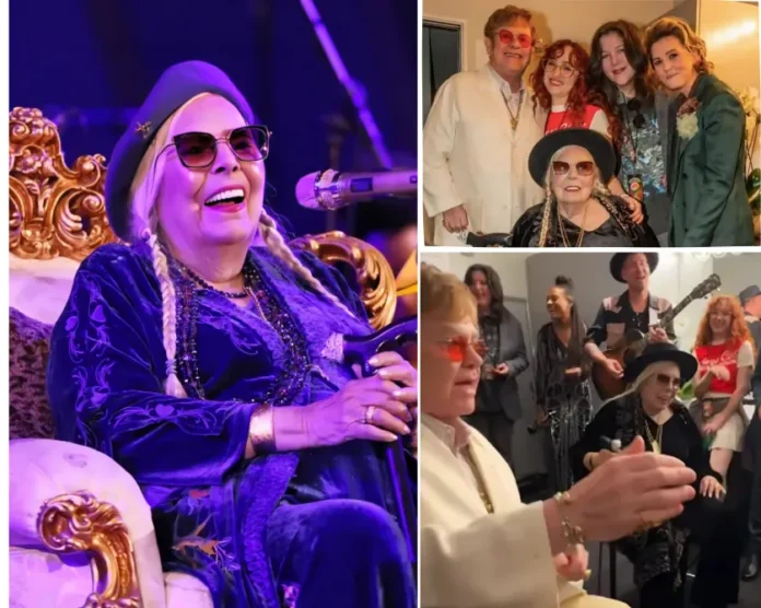 Joni Mitchell and Elton John collaboration video