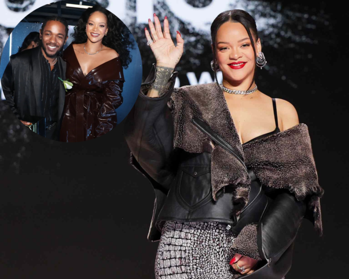 Rihanna reacts to Kendrick Lamar Super Bowl