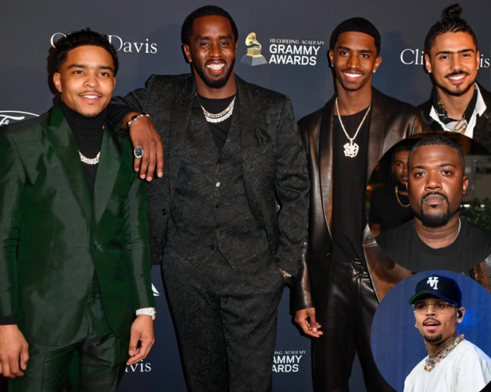 Diddy's sons fight Ray J Halloween party