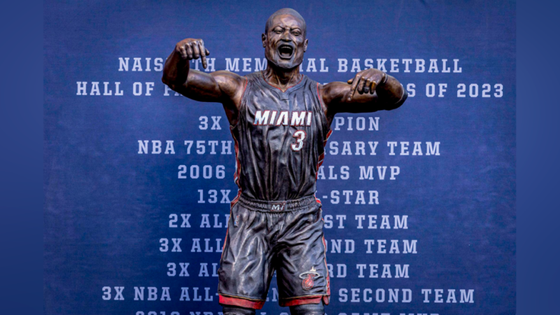 Miami Heat statue ceremony Dwyane Wade