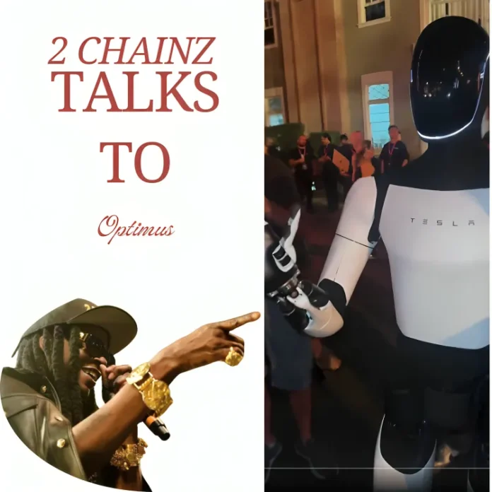 2 Chainz Tesla Optimus robot conversation