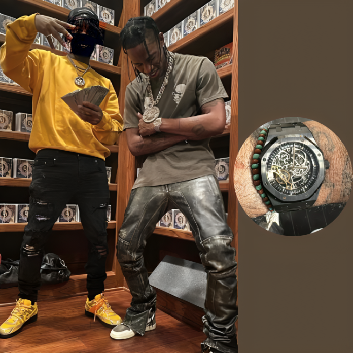 Travis Scott AP watch gift 21 Savage birthday