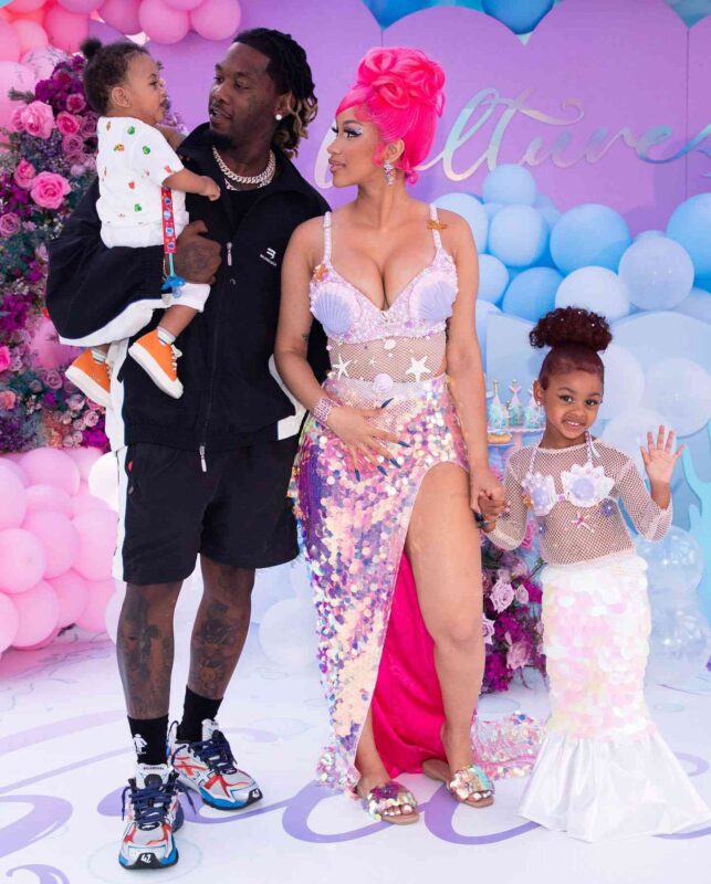 Cardi B Offset with their children