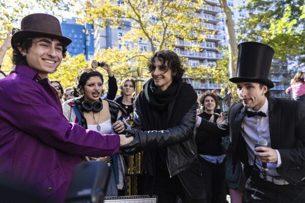 Timothée Chalamet spotted at lookalike event