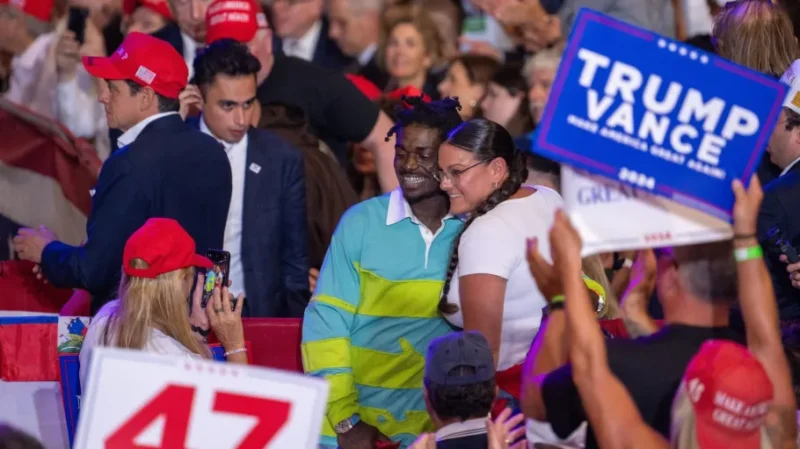 Kodak Black Trump rally photography