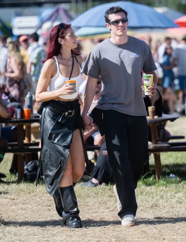 Dua lipa engagement ring Callum turner