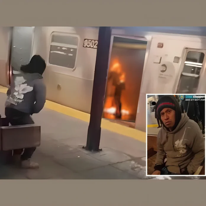 woman burned alive new york subway